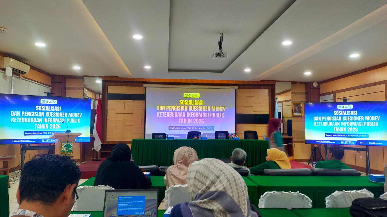 Mewujudkan Tata Kelola Transparan, DTI Unand Hadiri Sosialisasi dan Pengisian Kuesioner KIP 2026