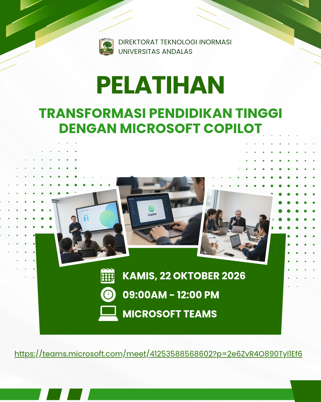 Pelatihan Transformasi Pendidikan Tinggi dengan Microsoft Copilot