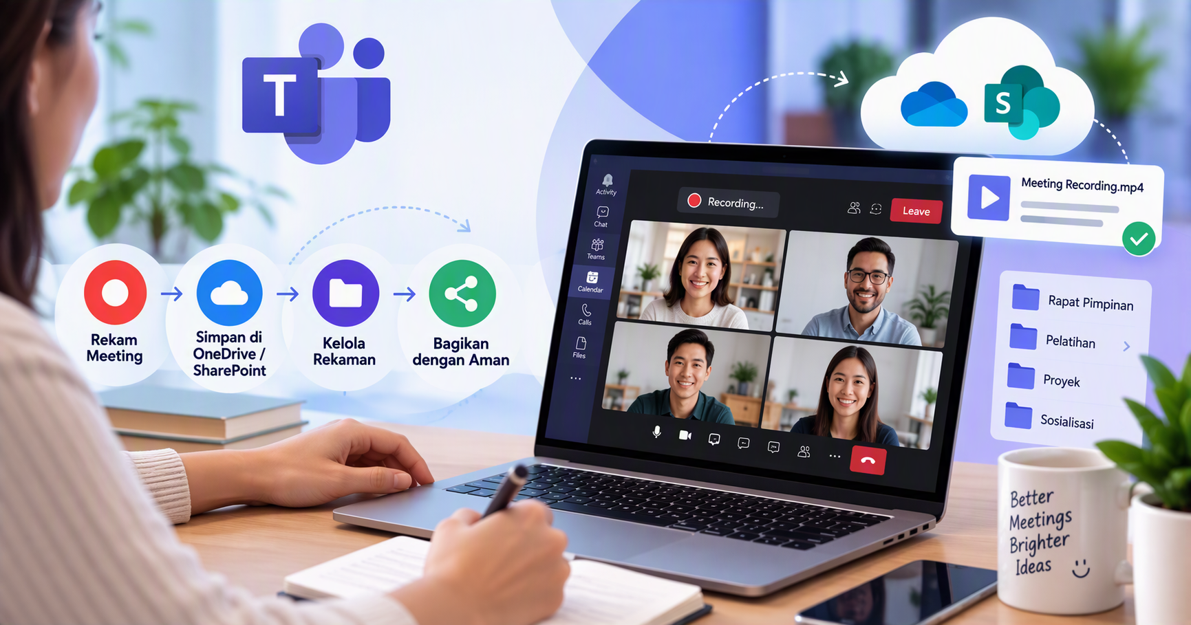 Cara Menyimpan dan Mengelola Rekaman Meeting di Microsoft Teams